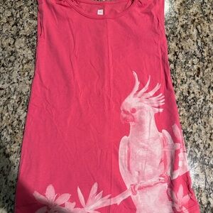 Tea Collection Pink Parrot Dress